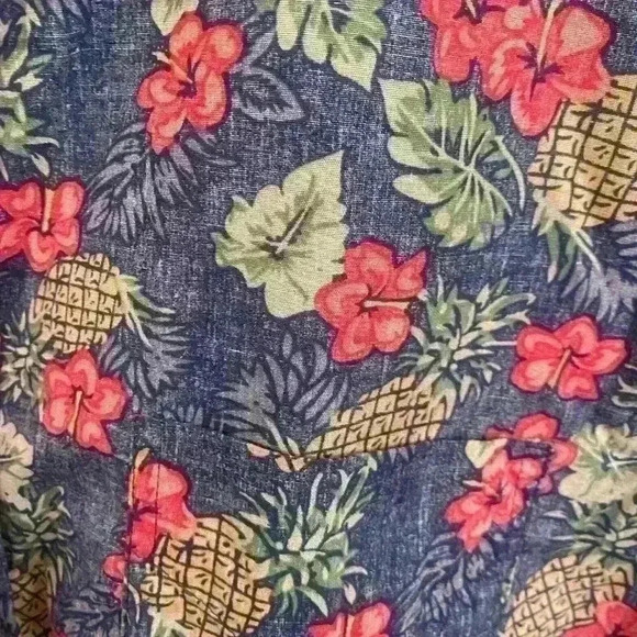 Men’s Sovereign Codes button down Short sleeved SHIRT BLUE RED FLORAL M - Picture 4 of 5